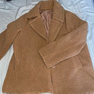 Sherpa teddy Pea coat